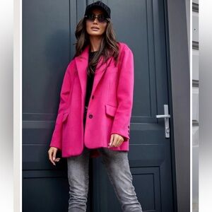 NWT Creation L Wool Pink Coat Size 6